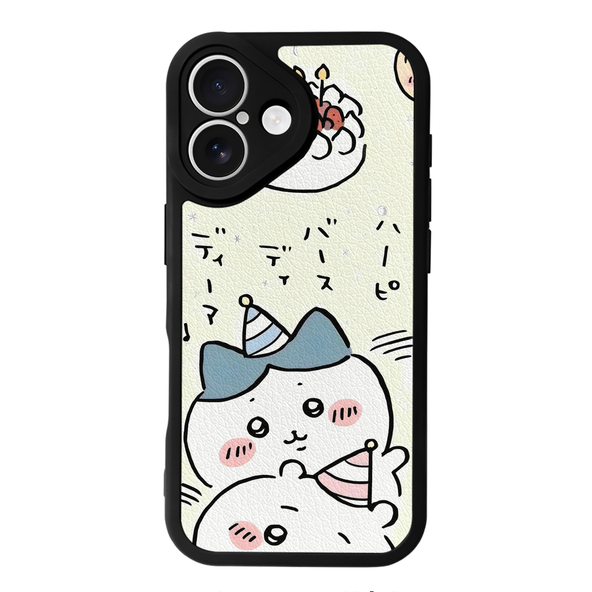 （画像用） ちいかわ Chii-kawa 【iPhone 16シリーズ対応】シリコンスマホケース（レザー調） 材質：シリコン